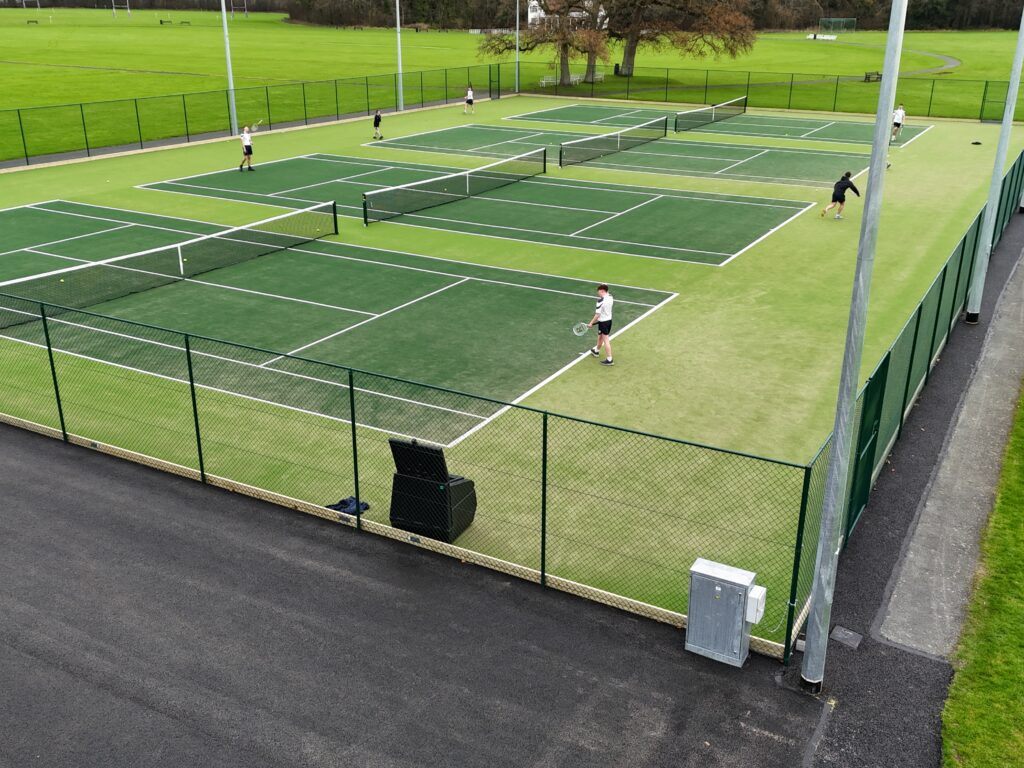 Tennis courts at Clongowes